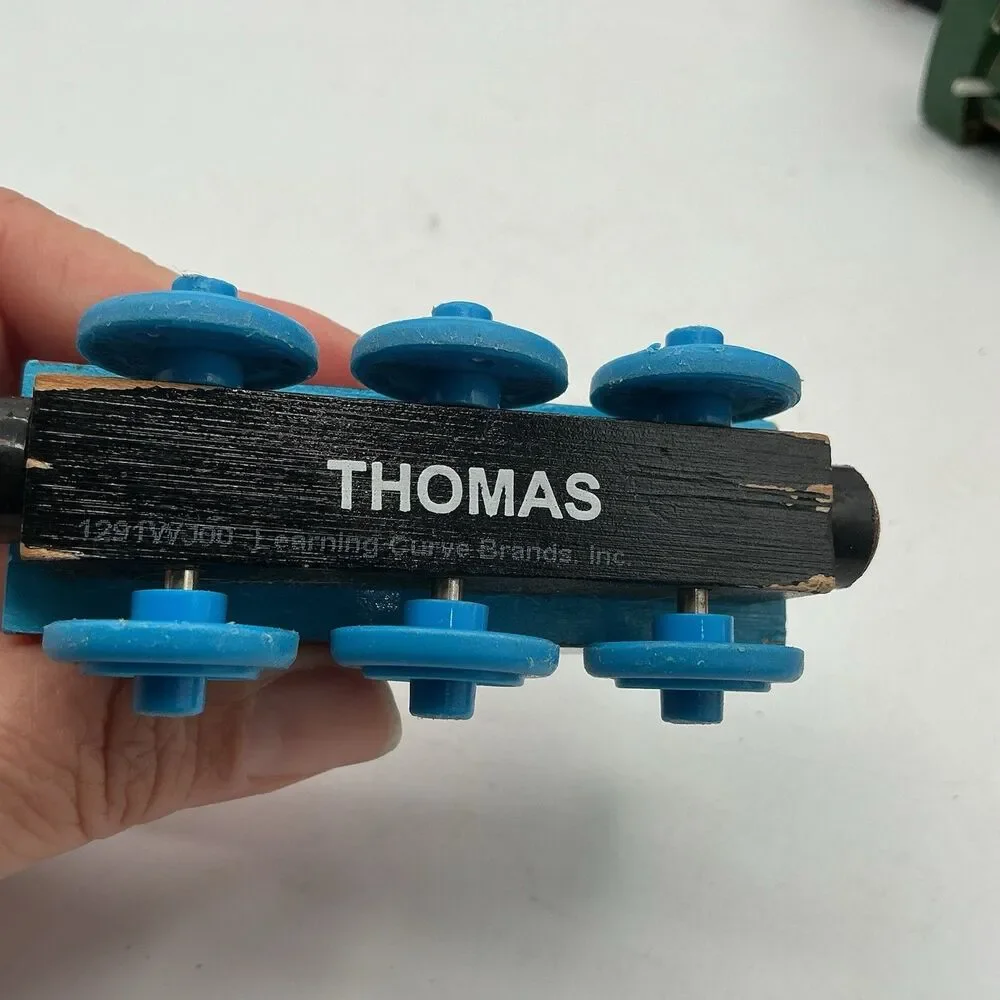 2003 Thomas The Tank Engine Wooden Railway Blue #1 Train Wooden Railroad Toy